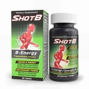 Shot B Multivitamin-Komplex, B-Energie, Vitamin B-Komplex mit Antioxidantien-Unterstützung, B Komplexe Vitamine mit A, C, D, E & Folsäure für zelluläre Energie und Immungesundheit - 6 Key B Vitamine, 60 Count