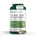 Nature's Push Super Potent Olive Leaf 8:1 Extrakt 20% Oleuropein 750mg Kapsel Immunsystem, Haut und Herz-Gesundheit Unterstützung Vegan Non-GMO USA cGMP Gluten Kostenlose Antioxidantien 60 Kapseln 2 Monate Versorgung