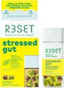R3SET Stressed Gut Prebiotic Tagesergänzung für Gut Gesundheit, Sodbrennen, Bloating, Gas – Ergänzung Probiotika für Frauen + Männer - Ginger, Licorice Root, Organic Mushrooms Blend, Natural, 28 Count