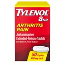 Tylenol 8 Hour Arthritis Schmerzlinderung Extended-Release Tabletten, 650 mg Acetaminophen, Joint Pain Reliever & Fever Reducer Medicine, Oral Pain Reliever for Arthritis & Joint Pain, 50 Count