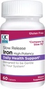 Qualität Wahl Iron High Potency Slow Release Tablets, 45mg, 60 Tabets jeder (Pack von 4)