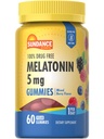 Sundance Melatonin Gummies 5mg | 60 Count | Mixed Berry Flavor | Vegan, Non-GMO & Gluten Free Supplement für Erwachsene