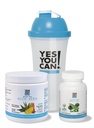 Ja, das kannst du! Detox Kit Bundle - Inklusive YYC! Kapseln, Aloe Vera Drink Mix, und Wasserflasche, Körperreinigung Kit, Tägliche Reinigung und Proper Hydration mit Vitaminen - (Mango)