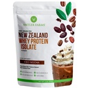 Geweihfarmen - 100% Gras Fed Neuseeland Whey Protein Isolate, Iced Mocha Flavor, 2 lbs - Rein und sauber, 6 Zutaten, Kalt verarbeitet
