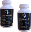 MindSense1, The Ultimate Nootropic Brain Support Supplement - All-Day Fokus und Speicher ohne Stimulanzien, Balanced Nutrition mit synergistischen Kräutern, Antioxidantien und Mineralien 180 Kapseln