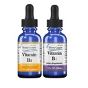 HoneyCombs High Potency Vitamin B1 (Thiamine) & B2 (Riboflavin) Tropfen – Vegan, Non-GMO, Alkoholfreie Flüssigkeit für Gesundheit, Verdauung, Haar, Haut und Nägel