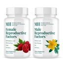 MICHAEL'S Health Naturopathic Programme männliche und weibliche reproduktive Faktoren Paare' Pack - 60 vegetarische Tabletten pro Flasche - Nährstoffe für Konzeptunterstützung - 20 Portionen pro Flasche