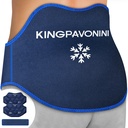 KingPavonini Extra Großes Eispaket für Rückenschmerzen Relief mit Verlängerungsriemen, 2 Pack wiederverwendbare untere Rücken Gel Ice Pack Wrap für Lumbar Surgery, Sciatica, Herniated Disc, Coccyx Pain, Kalt/Hot Therapie
