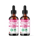 LIQUIDHEALTH 100% Vegan Collagen Plus Biotin 100.000mcg Flüssigkeitstropfen - Pflanzenbasierte flüssiges Kollagen für Damen und Herren - Haar- und Nagelwachstum, Hautgesundheit, steigert Stoffwechsel - Made in USA, Non-GMO (2 Pack)
