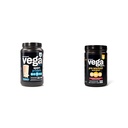 Vega Premium Sport Protein Vanille Protein Pulver, Vegan, Non GMO & Sport PreWorkout Energizer, Erdbeere Lemonade - Pre Workout Powder