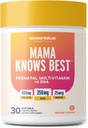 Oceanblue Essentials Mama weiß das Beste – 30ct – Pränatales Multivitamin mit Omega-3 DHA – Unterstützt eine gesunde Schwangerschaft – einfach zu schlucken Softgels – Tasty Orange Flavor – 1 Monat Versorgung