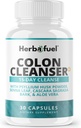 Colon Cleanse - Unterstützt Detox, Gut Health, & Bloating Relief - Enthält Kräuter, Fibers, & Probiotics - Advanced Cleansing Formula mit Psyllium Husk Powder, Non-GMO, 30 Kapseln