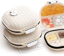 [2 Pack] Zannaki Pille Case Portable Small Weekly Travel Pill Organizer, Cute Moisture Proof Pill Box Halter für Geldbeutel, Täglich Mini Pocket Pharmacy Medizin Behälter für Vitamin, Fischöl, Supplement