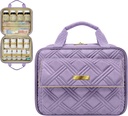 Large Quilted Medicine Bag, Carrier, Case, Travel Organizer für Medikamente, Pill Bottles, Toilettenartikel und medizinische Versorgungen mit Fixed Pockets