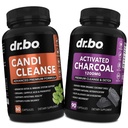 Aktivierte Charcoal & Candi Cleanse-Unterstützung - Organic Coconut Charcoal Pills & Anti Overgrowth Pills für Stomach Gas und Bloating für Männer Frauen Kinder - Oral Herbal Oregano & Caprylic Säure Kapseln