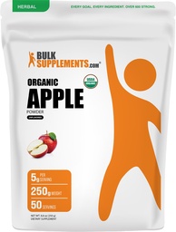 BulkSupplements.com Apple Powder - Apple Fruit Powder, Fiber Supplement for Digestive Support - Natural & Gluten Free, 5g pro Servierung, 250g (8,8 oz) (Pack von 1)