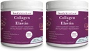 Body Kitchen Collagen und 250 mg Elastin Ergänzung zu Hilfsmittel Zeichen der Alterung, Unterstützung Haut Gesundheit & Elastin, Weniger Falten, Unflavored Powder, Geschmackslos, Odorless, farblos, 30 Portionen (2 Pack)